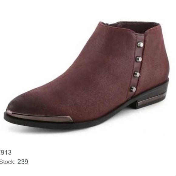 Fergie | Indigo Western Booties Marroon Size 6 - Picture 1 of 8